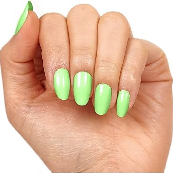Color Street Other - Color Street KILOWATT Hot Neon Lime Green Solid Nail Strips Set